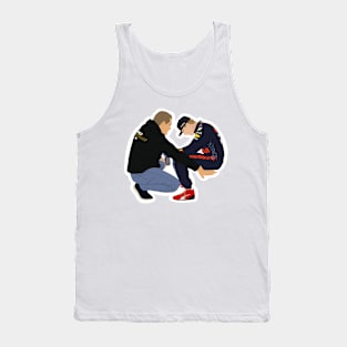 Jos and Max Verstappen celebrating Max winning the 2021 Formula 1 World Drivers Championship Tank Top